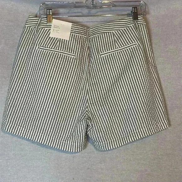 NWT Women’s Chino Shorts by a new day Size 8 5 inch inseam Tan and Cream Stripe - Picture 3 of 6
